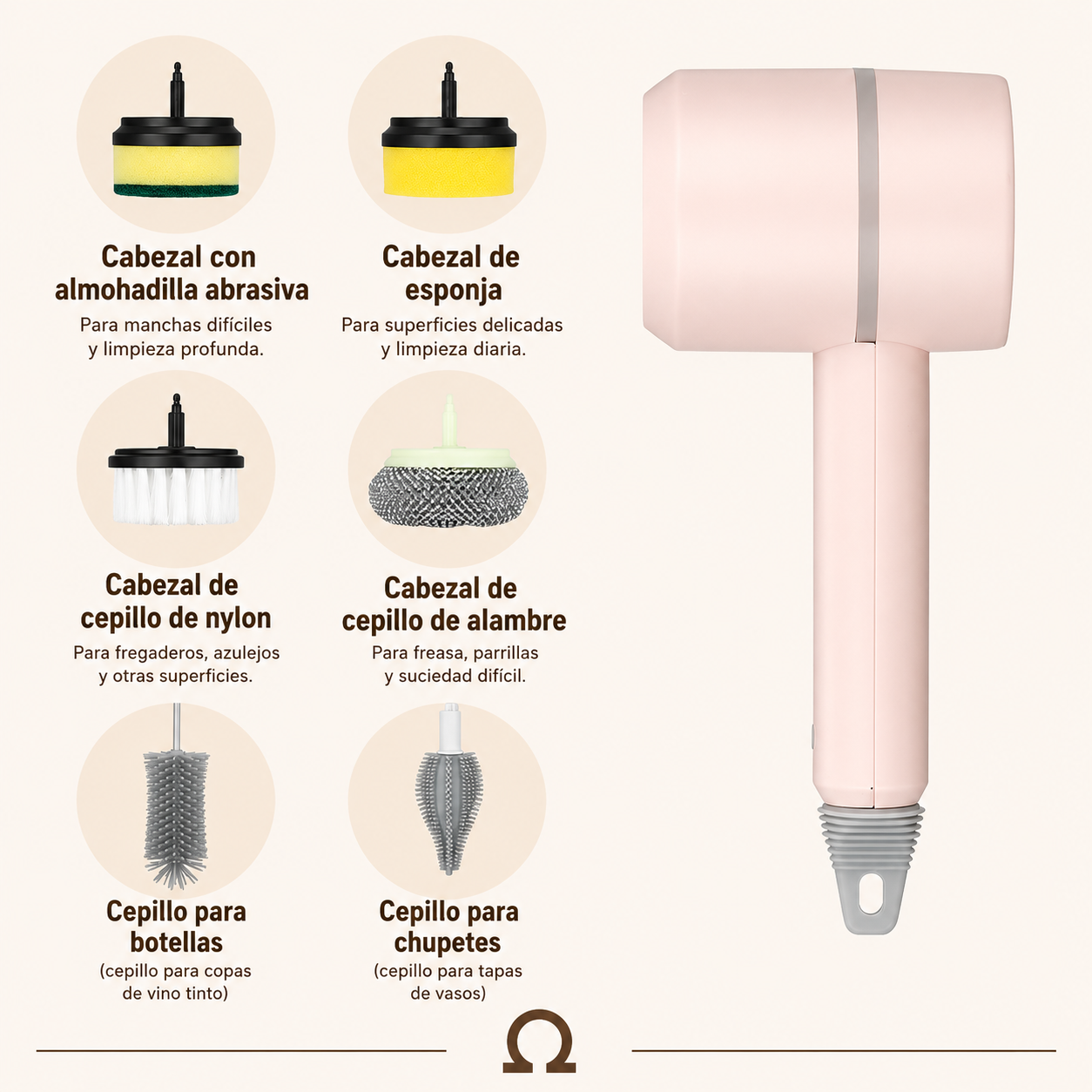 La Forma Más Rápida de Limpiar sin Esfuerzo - Cepillo Eléctrico Multifunción